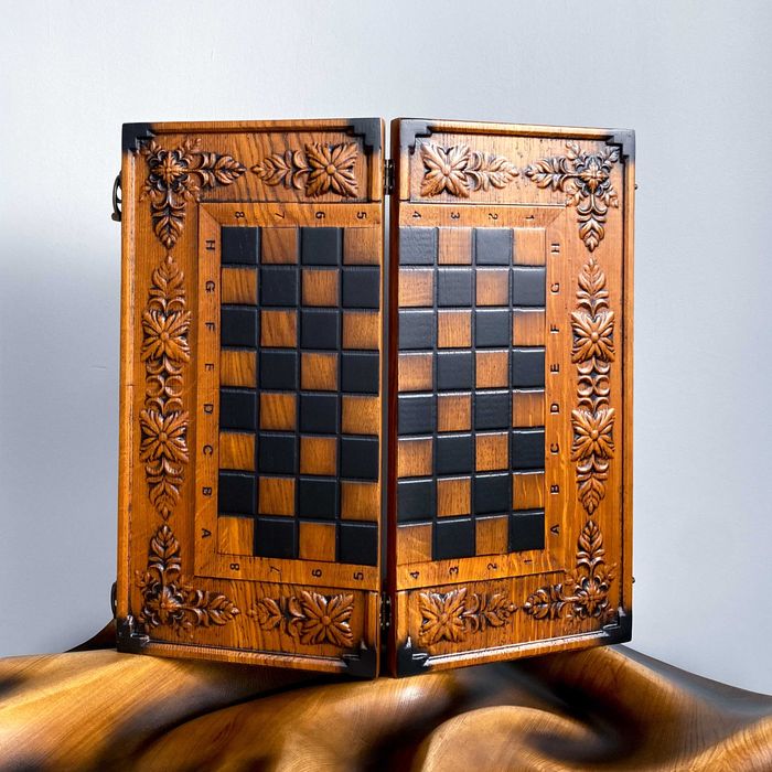 Нарди, шахи 3 в 1 з дерева ручної роботи від виробника на ПОДАРУНОК!!!