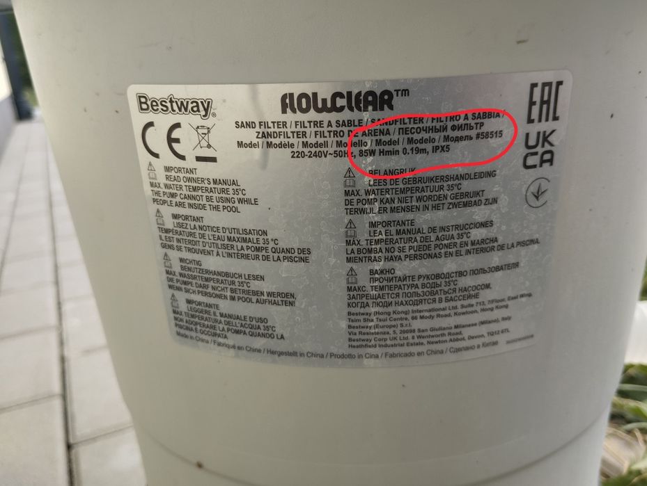 Pompa do basenu Bestway 58515