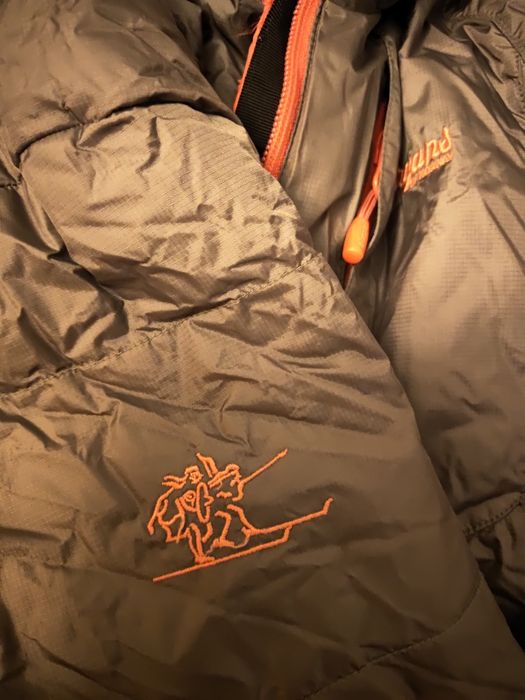 Kurtka puchowa damska ocieplana odblaskową bergans
