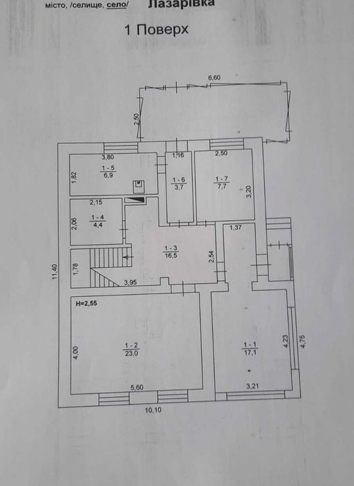 Продаж цегляного котеджу в с. Лазарівка