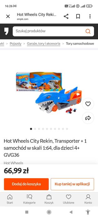 Zestaw hot wheels