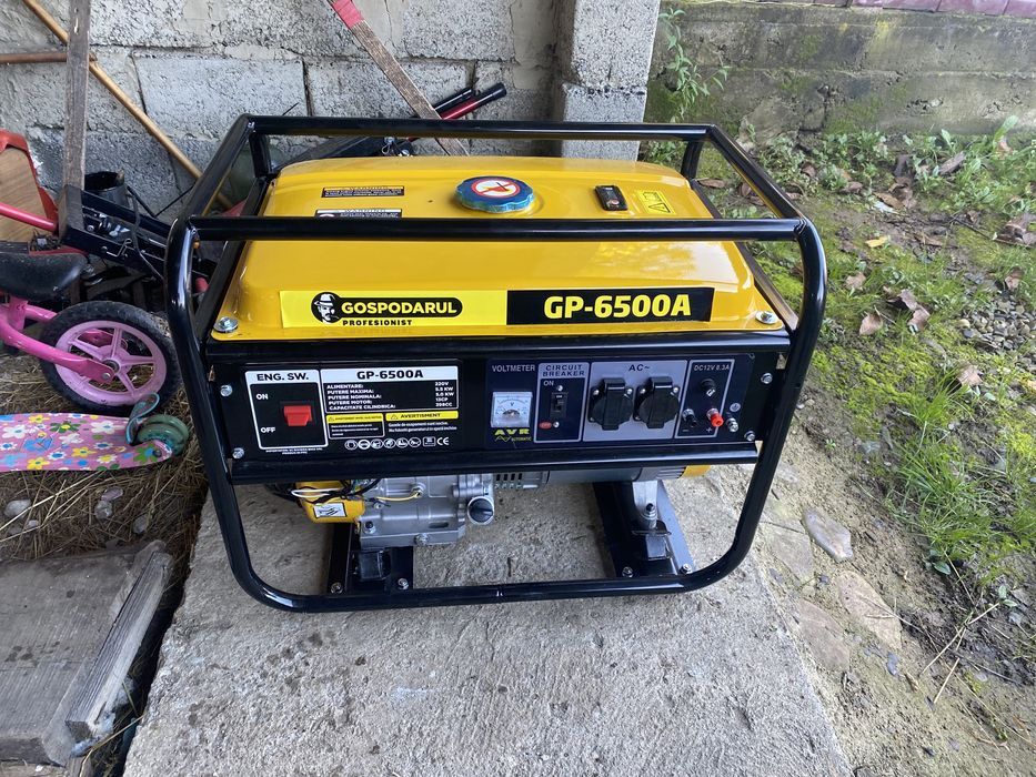 Генератор 5.5 кіловат газ бензин економний