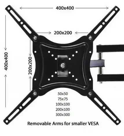 Крепления поворотные .Кронштейны 14-27" 14-42"  14-55" для телевизора