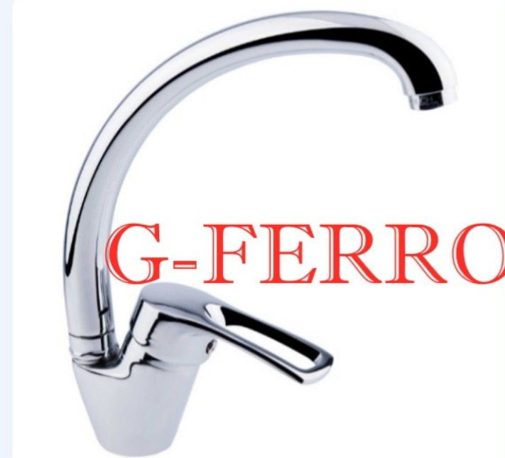 СУПЕР Смеситель/змішувач/кран для кухни G-Ferro 777 на гайке