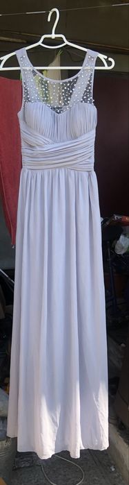 Выпускное платье серое