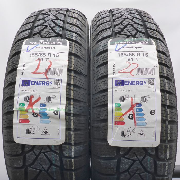 Opony 165/65/15 Uniroyal 165/65R15 81T Zimowe 2022 Nieużywane