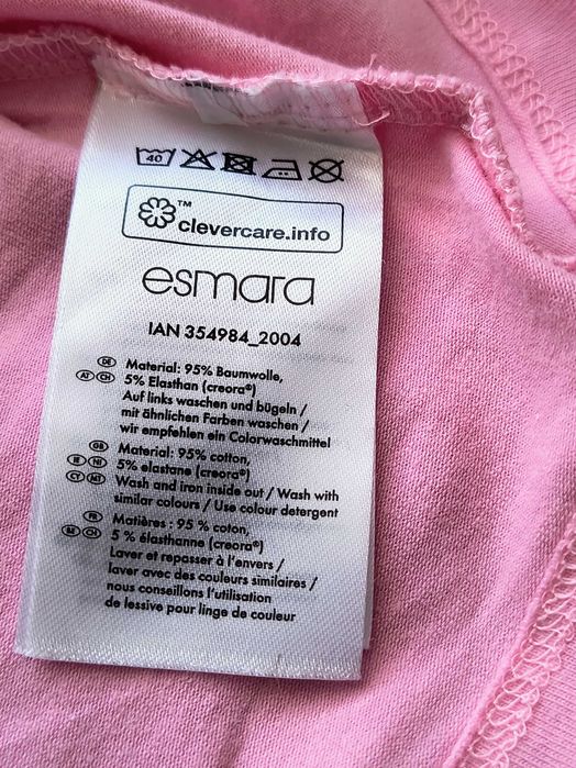 Bluzka damska różowa z długim rękawem