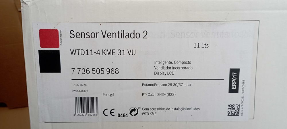 Esquentador/ Sensor Ventilado 2 VULCANO