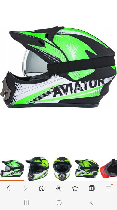 Kask crossowy dla dziecka