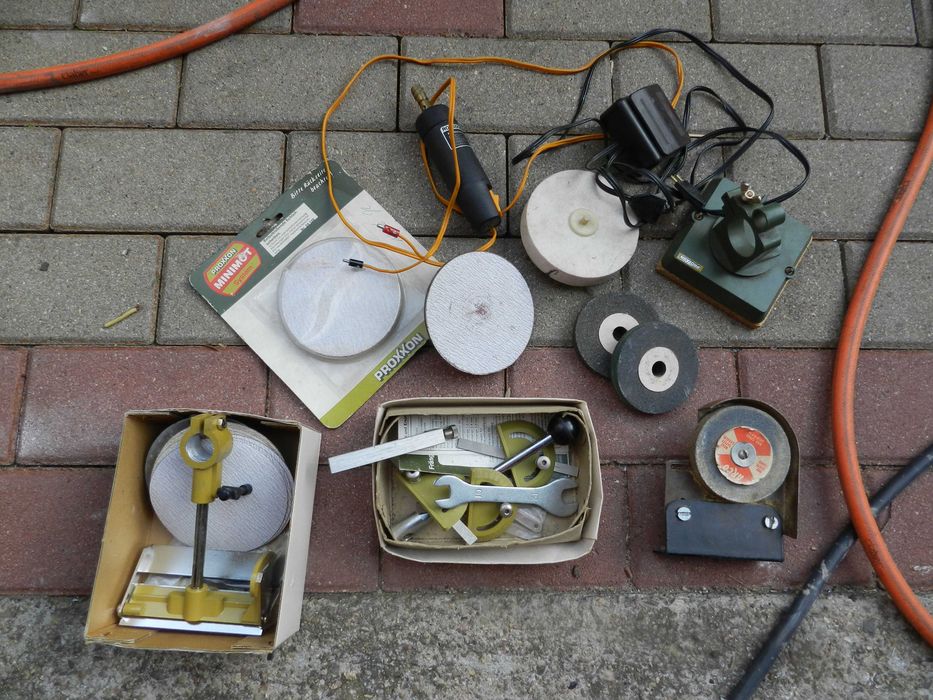 Częsci Proxxon + szlifierka na 12 V