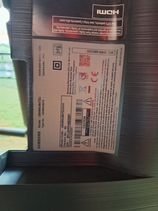 Samsung ue49mu6472u na czesci