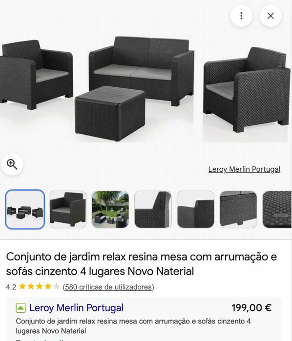 Set exterior com arrumação- leroy merlin