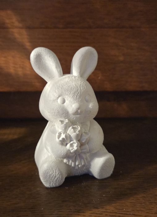 Zajączek z gipsu zając gipsowy królik wielkanoc