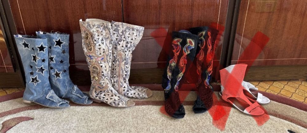 Летние сапоги в сетку