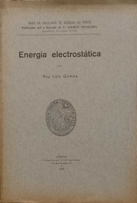 Energia electrostática - Ruy Luís Gomes