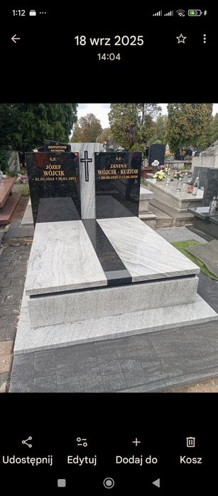 Nagrobki granitowe od 4500