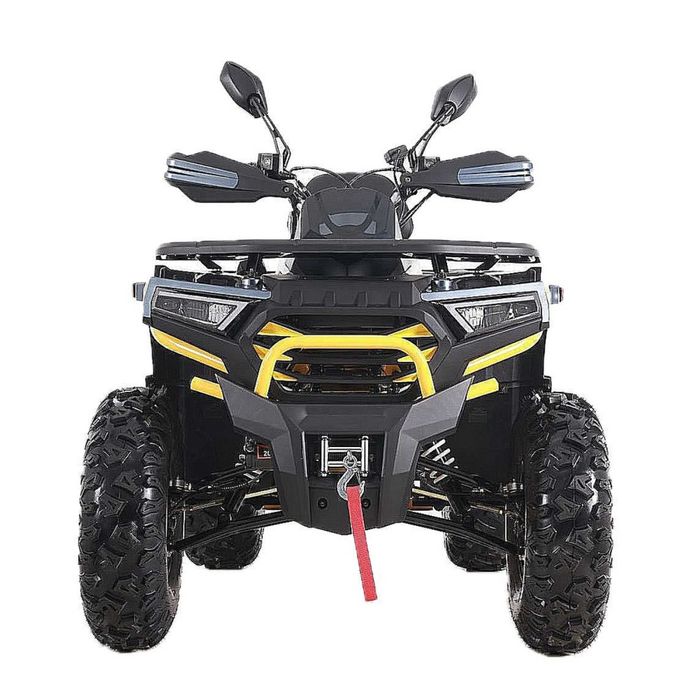 Квадроцикл SharX 250 Желтый | Титановые диски | Лебедка | Shark
