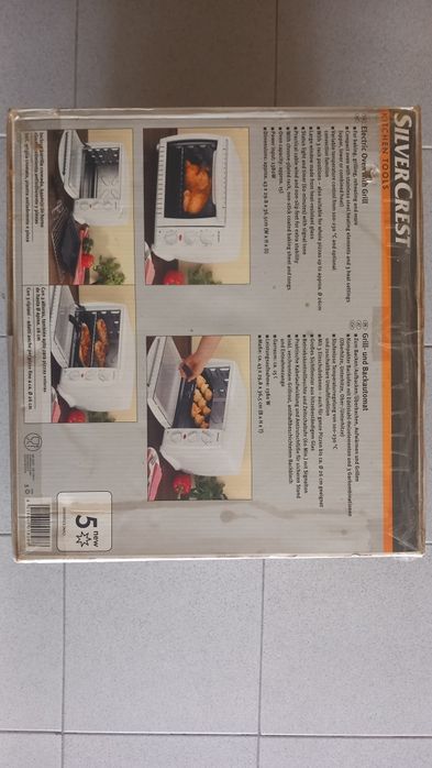 Forno elétrico com grill SilverCrest – novo