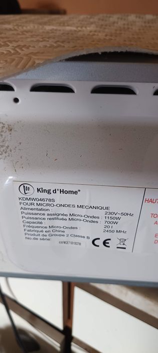 Microondas  metalizado