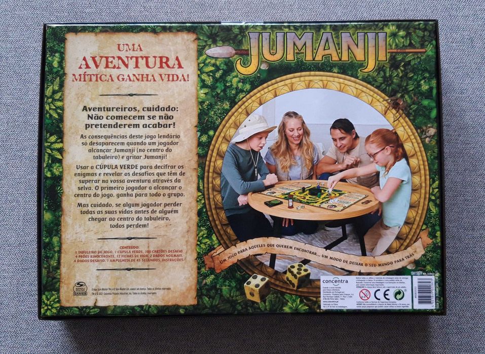 Jogo de tabuleiro JUMANJI - Artigo NOVO.