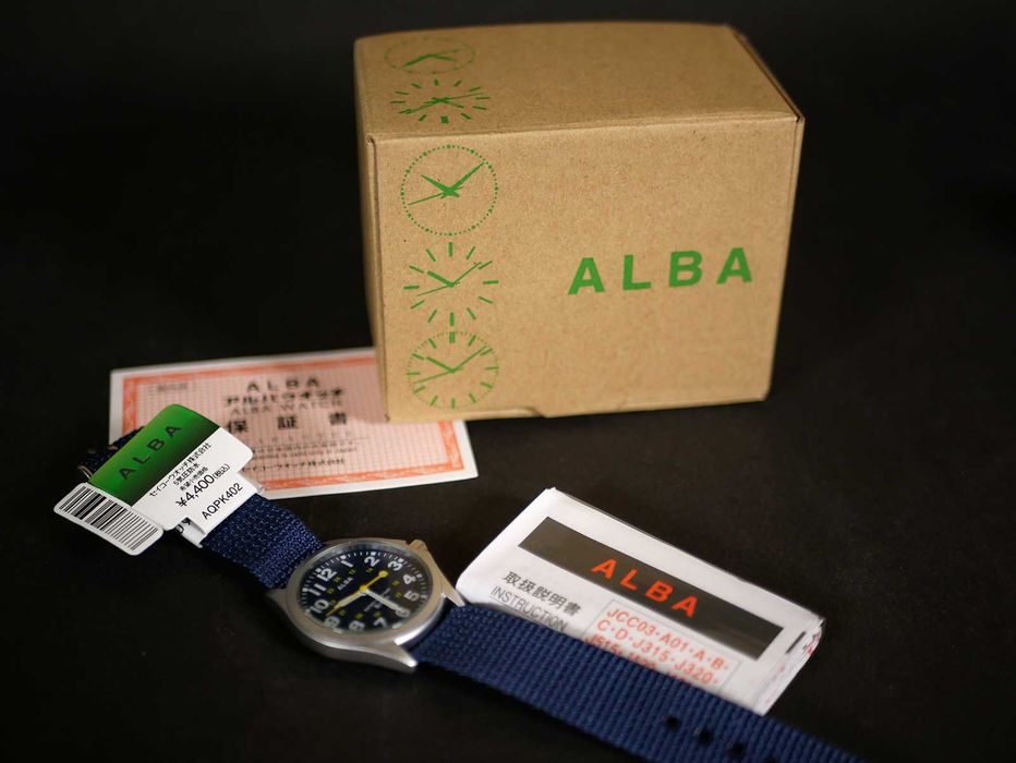 Seiko ALBA AQPK402 Ø35.5мм NAVY