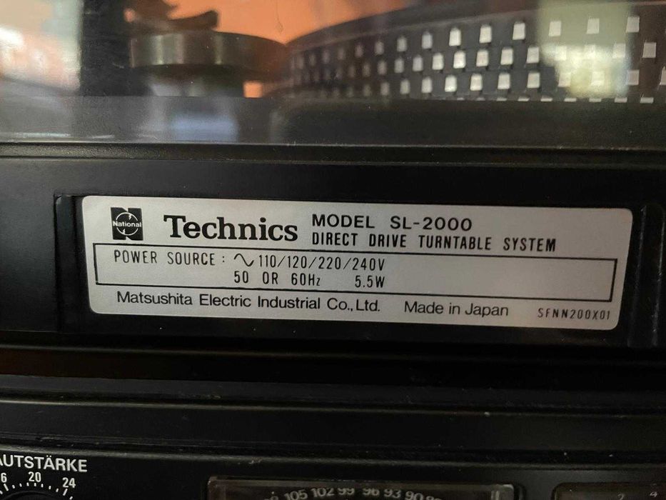 Gramofon Technics SL - 2000 Direct Drive Manual