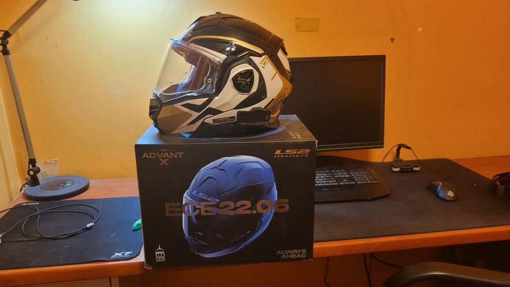 Kask LS AVANT X - XXXL (65-66) FF901 ece22.06 + CARDO EDGE (centralka)
