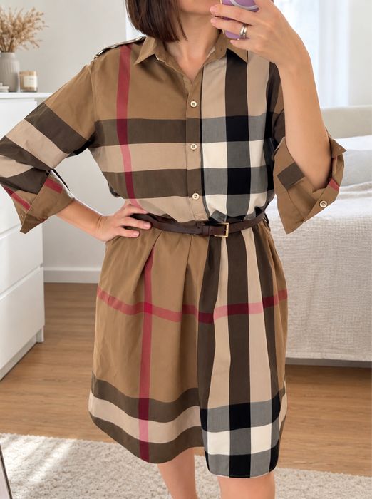 Жіноча сукня-сорочка в клітинку Burberry м-л