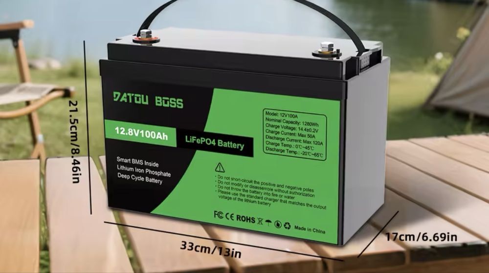 Akumulator 100ah , 1280Wh, LiFePO4  nowy