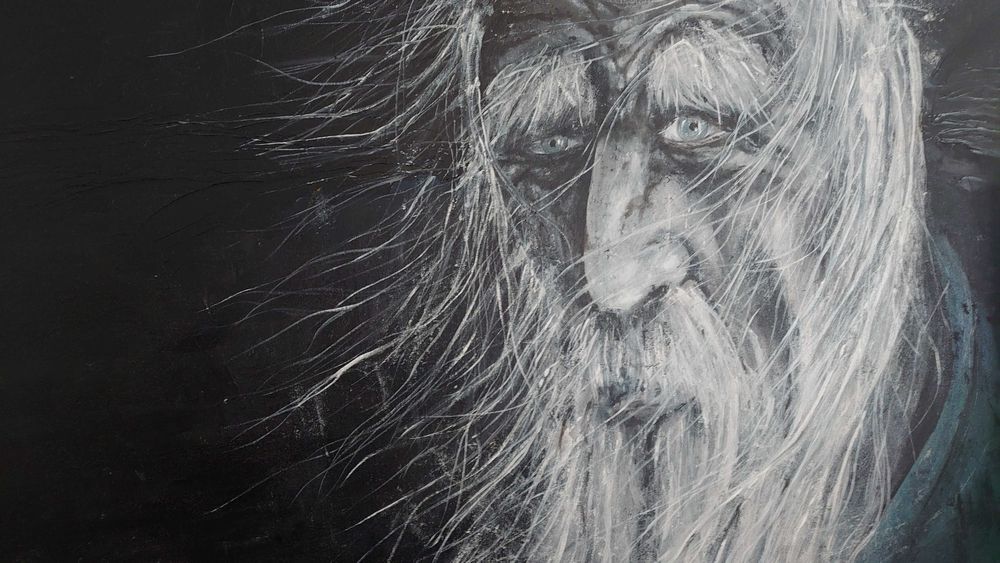 Coleção de 3 quadros originais óleo sobre tela 1.50x1.20 (dark paint)