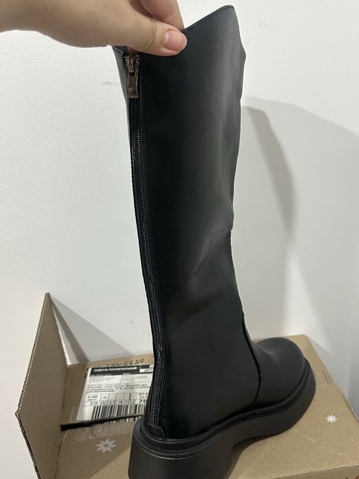 Жіночі чорні чоботи, демісезонні