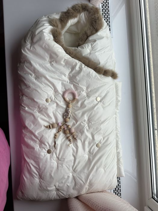 Зимовий Конверт в люльку для новонародженого