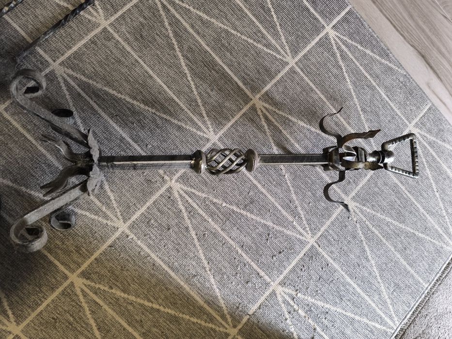 Conjunto lareira em ferro