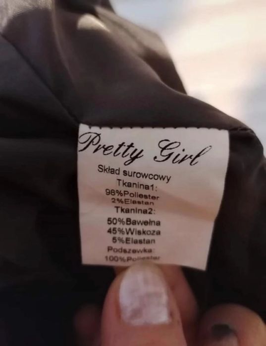 Szaro-czarna spódniczka Pretty Girl rozmiar 40