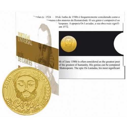 Luís de Camões – moeda de 1/4€ em ouro - 2010