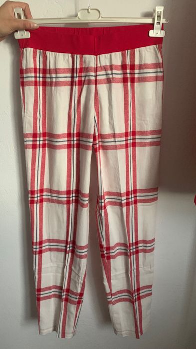 ESPRIT r. 38/M damska piżama świąteczna spodnie+bluzka NOWA, bawełna