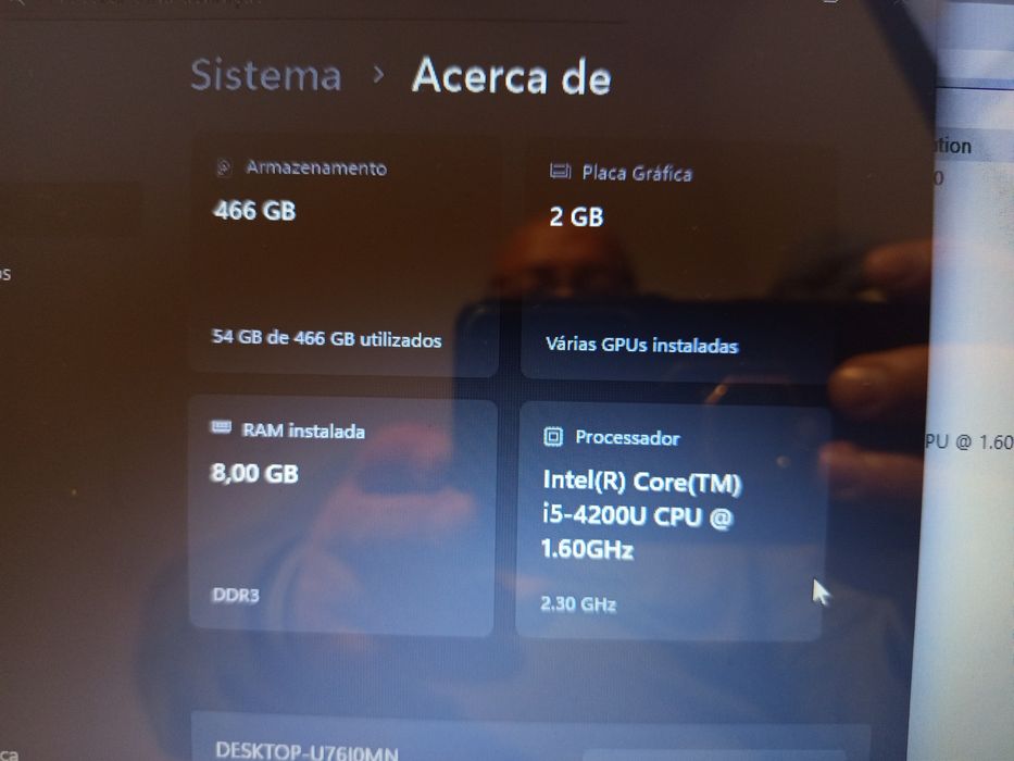 Portátil i5 8Gb 500Gb