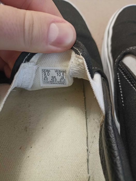 Кросівки/кеди Vans 42 27см Нові