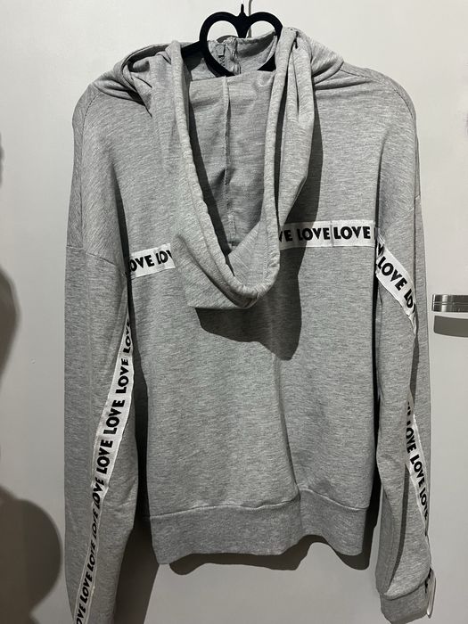 bluza szara rozpinana
