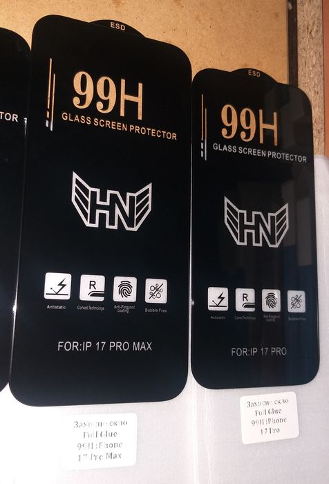 iPhone 17,17 Pro,17 Air Защитное Стекло Олеофобка Плотность 9H