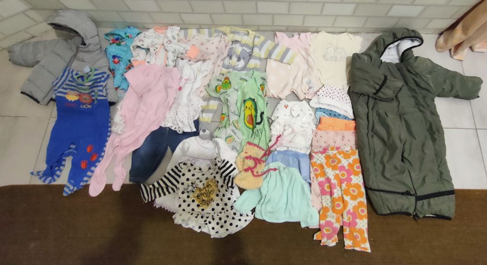 Пакет одежды для девочки 1-6 мес