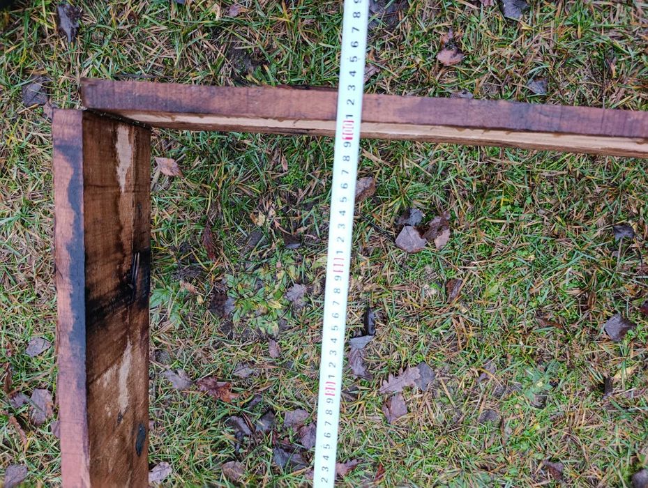 Drewniane ramki na warzywniak 110x100x14 cm