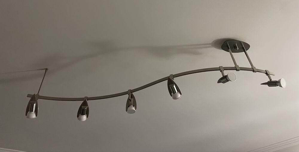 Candeeiro de tecto 100% inox não oxida com 6 lampadas ledregulaveis