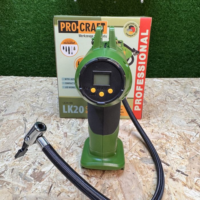 Акумуляторний повітряний компресор Procraft LK20 (Без АКБ та ЗП)