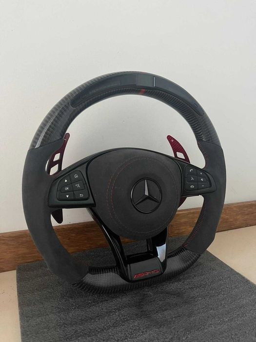 Volante Mercedes Carbono Led Display A C E S CLA GLA GLC GLE GLS GLE W
