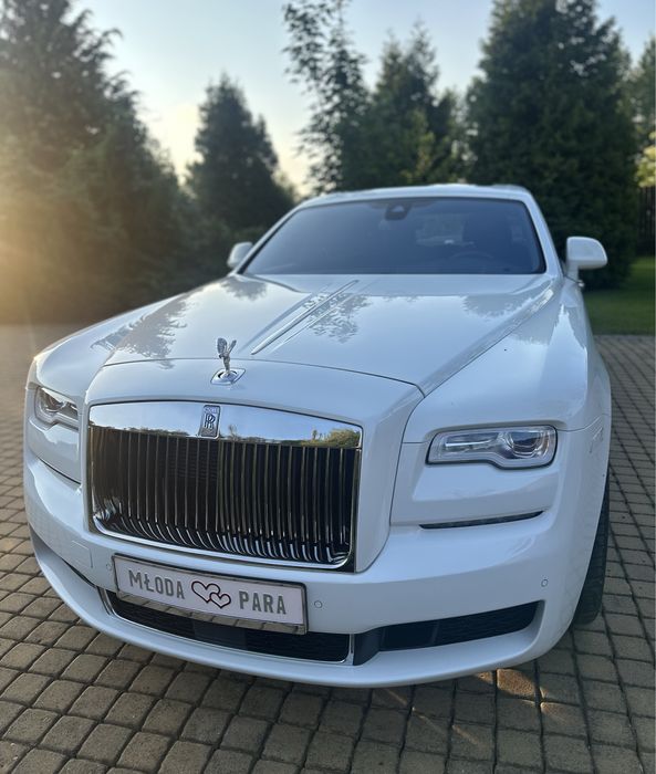 Auto do sluby na wesele Rolls Royce Ghost Biale auto do slubu