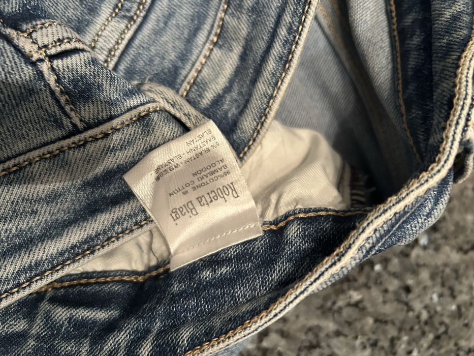 Spodnie jeans Roberta Biagi-mega przetarcia r.44