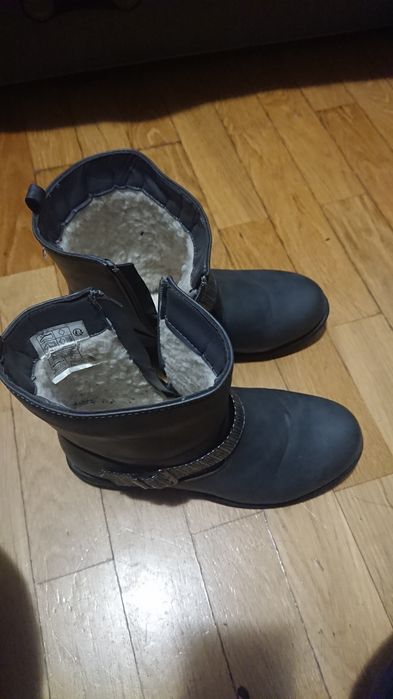 Buty bootki futerko kożuch zima 35