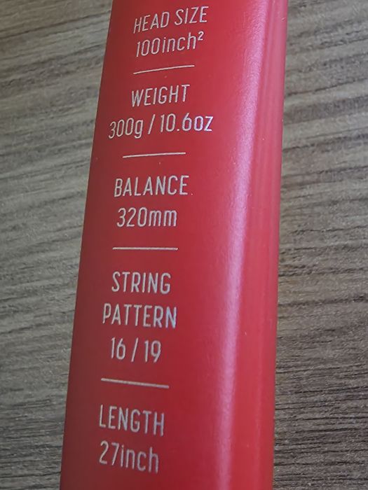 Rakieta tenisowa Yonex VCORE 100 (300g) - tango red