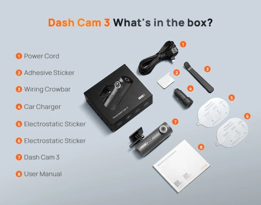 Відеореєстратор 70mai М310 / А200 / A410 / A500S